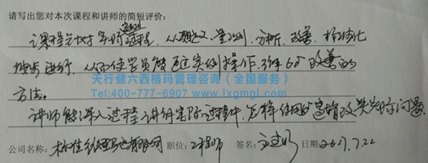 六西格瑪綠帶培訓課程
